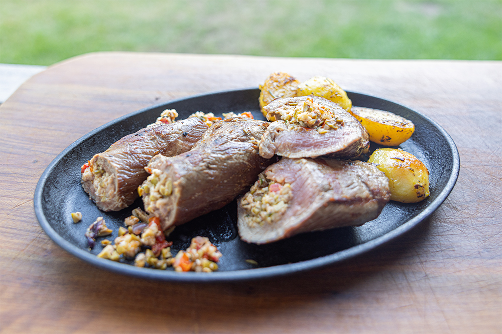 Lammlachs gefüllt - ein Vorwerk Podemus Rezept
