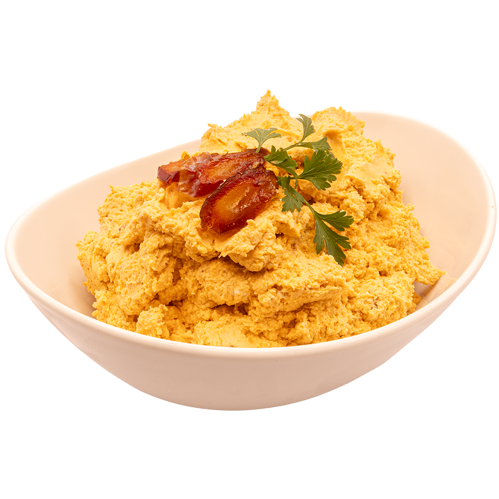 Frischkäsecreme mit Datteln und Curry an den Vorwerk Podemus Frische-Theken